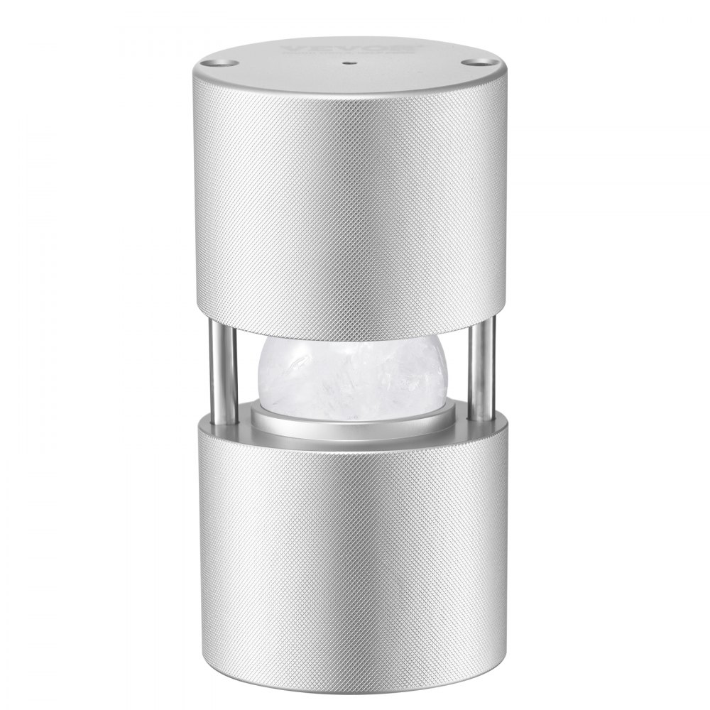 VEVOR Ice Press IJsbalmakerset 53 mm IJsbal van luchtvaartaluminium met tang en lekbak, ijsblokvorm IJsbalmaker voor whisky, cocktail, bourbon, scotch op feestjes en feestdagen