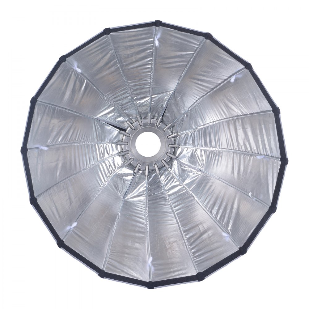 VEVOR Parabolic Softbox, 33 in / 850 mm, Quick Release and Quick Fold, Lightweight and Portable, Universal Bowens Mount, 4 Lighting Effects, Fits for Professionoal Photography, Daily Filming