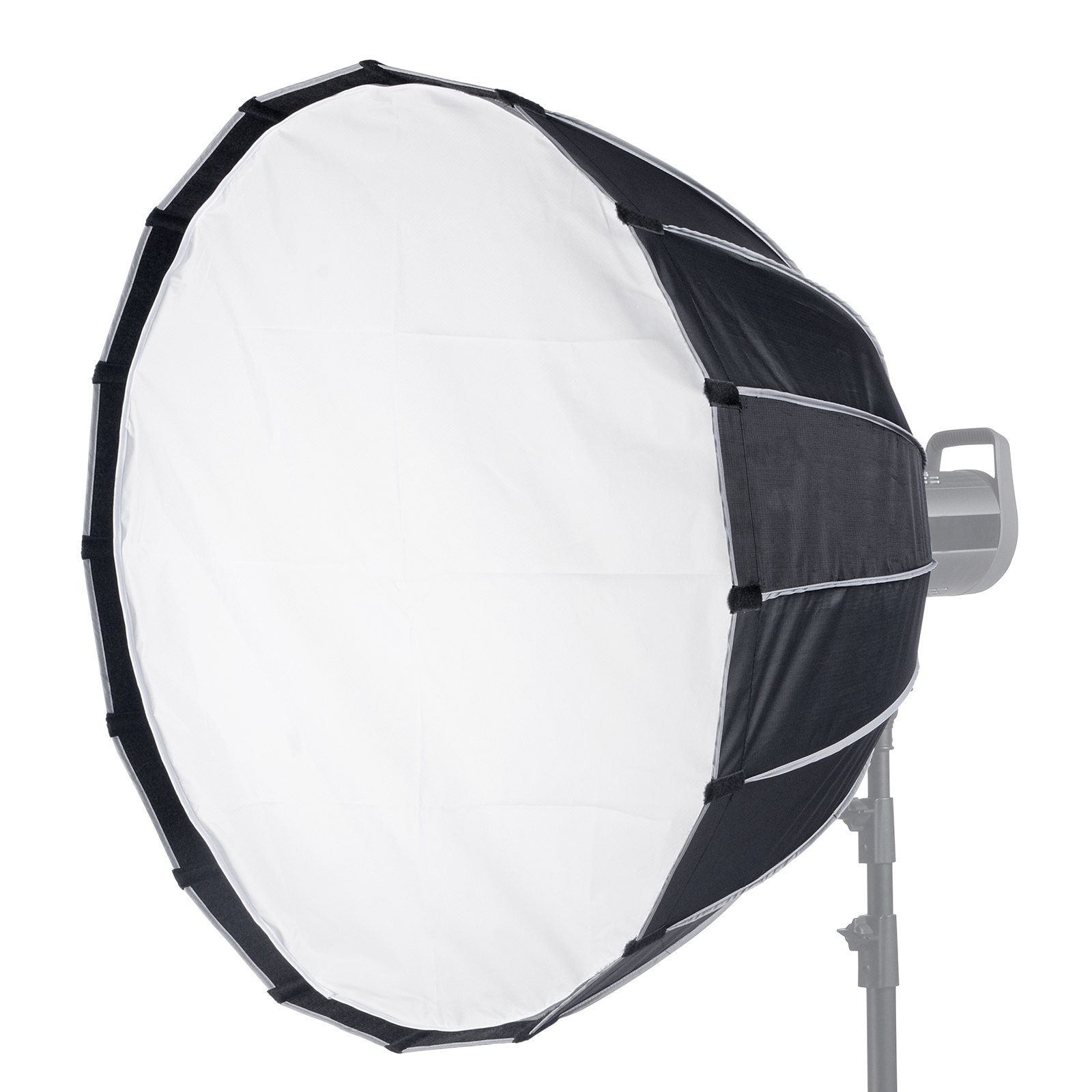 VEVOR Parabolic Softbox, 33 in / 850 mm, Quick Release and Quick Fold, Lightweight and Portable, Universal Bowens Mount, 4 Lighting Effects, Fits for Professionoal Photography, Daily Filming