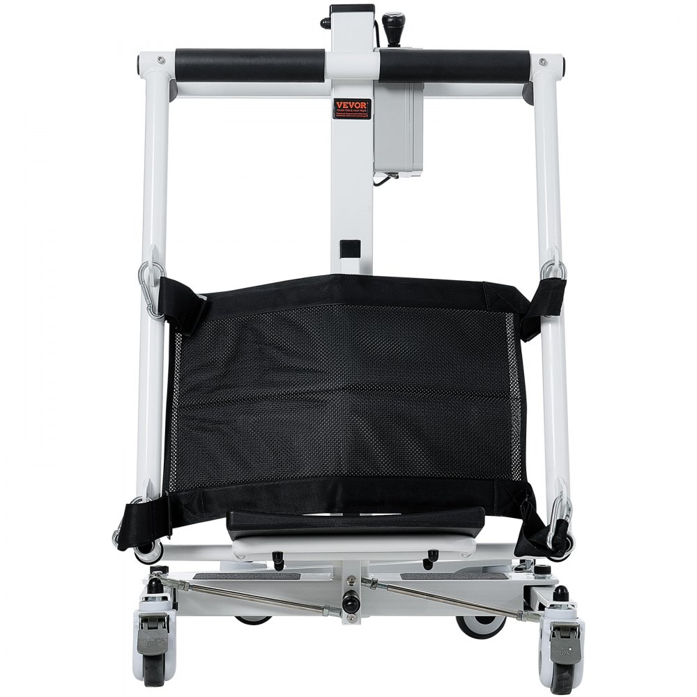 VEVOR Electric Patient Lift Transfer Chair, Foldable Patient Lift Wheelchair for Home Car, Height & Width Adjustable | Portable Bedside Commode Shower Chair for Elderly Disabled Handicapped, 220LBS