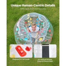 VEVOR Opblaasbare Bumperbal PVC Body Sumo Zorbbal 1,5 m 1 stuk Buiten