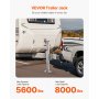 VEVOR aanhangwagenkrik, statisch draagvermogen 3628 kg, robuuste draaibare krikstandaard, 195-1005 mm parkeerkrik met handgreep voor caravantrailers, paardentrailers, aanhangwagens en jachttrailers