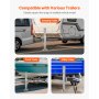 VEVOR aanhangwagenkrik, statisch draagvermogen 3628 kg, robuuste draaibare krikstandaard, 195-1005 mm parkeerkrik met handgreep voor caravantrailers, paardentrailers, aanhangwagens en jachttrailers