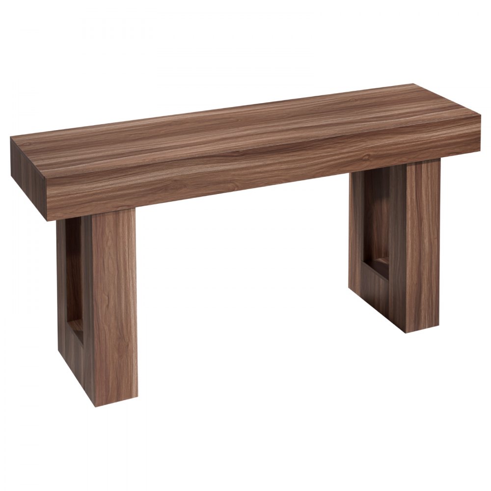 VEVOR Consoletafel/Salontafel (160 x 35 x 85 cm / L x B x H) Smalle rechthoekige haltafel van spaanplaat voor hal, slaapkamer, woonkamer, entree, gangtafel/bijzettafel, bruin