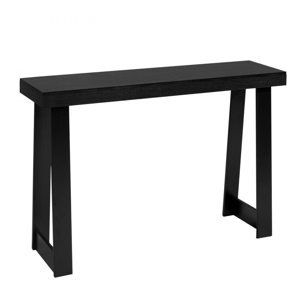 VEVOR Consoletafel, bijzettafel achter de bank (118 x 30,5 x 81 cm / L x B x H), rechthoekige bijzettafel van meerlaags plaatmateriaal voor hal, slaapkamer, woonkamer, entree, zwart