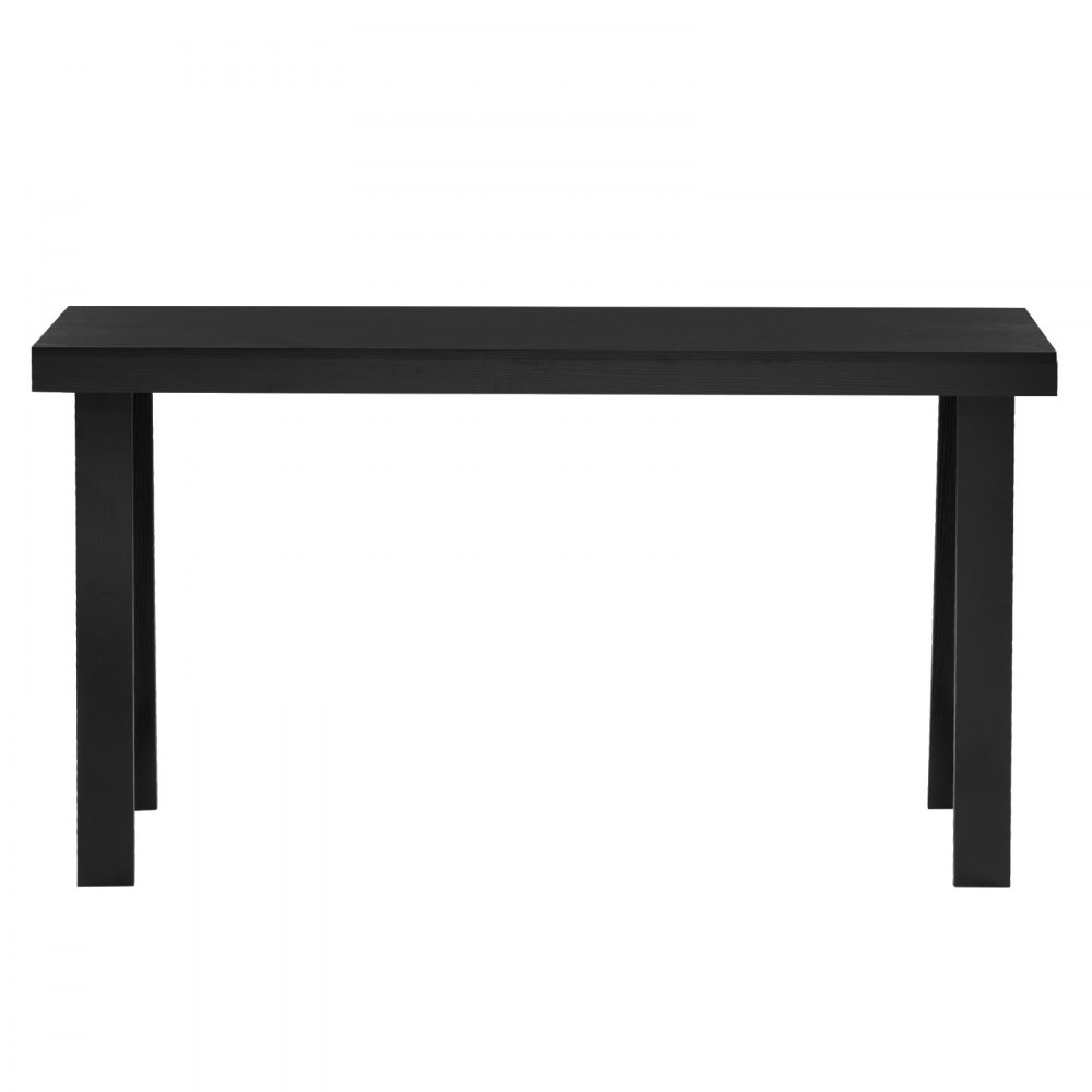 VEVOR Consoletafel, bijzettafel achter de bank (140 x 30,5 x 81 cm / L x B x H), rechthoekige bijzettafel van meerlaags plaatmateriaal voor hal, slaapkamer, woonkamer, entree, moderne zwarte haltafel