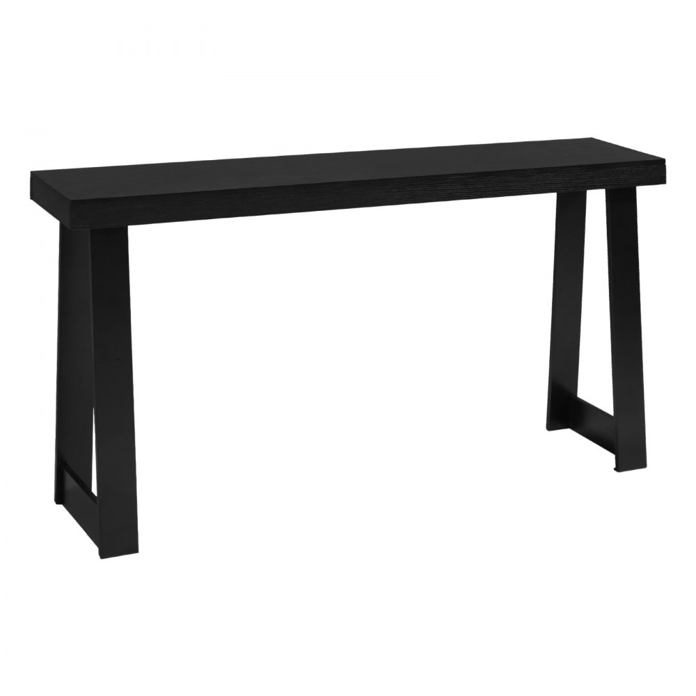 VEVOR Consoletafel, bijzettafel achter de bank (140 x 30,5 x 81 cm / L x B x H), rechthoekige bijzettafel van meerlaags plaatmateriaal voor hal, slaapkamer, woonkamer, entree, moderne zwarte haltafel