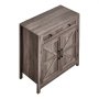 VEVOR Keukenkast, Dressoir met Lade en 2 Schuifdeuren, Buffetkast voor Woonkamer, Eetkamer, Hal, Gang, Keuken, 75x37,5x80 cm, Landelijke Stijl, Grijs