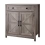 VEVOR Keukenkast, Dressoir met Lade en 2 Schuifdeuren, Buffetkast voor Woonkamer, Eetkamer, Hal, Gang, Keuken, 75x37,5x80 cm, Landelijke Stijl, Grijs