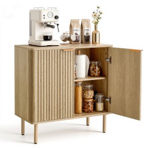Keukendressoir Met 4 Glazen Deuren, 5 Laden En Open Vak - 145 X 39 X 171 Cm Mdf Hout Zwart Keukendressoir Met 4 Glazen Deuren, 5 Laden En Open Vak - 145 X 39 X 171 Cm Mdf Hout Zwart