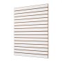 VEVOR Gereedschapswand 1220x1220x18 mm, MDF Garage Slatwall, Witte Wandorganizer, 11,3 kg Draagvermogen Slatwall Paneel met Koppelingsstructuur & DIY Zagen, Geschikt voor Opslag & Presentatie