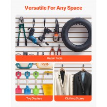 VEVOR gereedschapswand 1220x1220x18mm MDF witte garage lattenwand 11,3kg draagvermogen