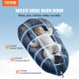 VEVOR Baby Lounger, Baby Nest Sleeper for Newborn, 100% Cotton Soft Infant Lounger Pillow with Headrest & Double-Sided Cover, Portable Baby Floor Seat Co Sleeper with Carrying Bag for Home and Travel