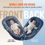 VEVOR Baby Lounger, Baby Nest Sleeper for Newborn, 100% Cotton Soft Infant Lounger Pillow with Headrest & Double-Sided Cover, Portable Baby Floor Seat Co Sleeper with Carrying Bag for Home and Travel