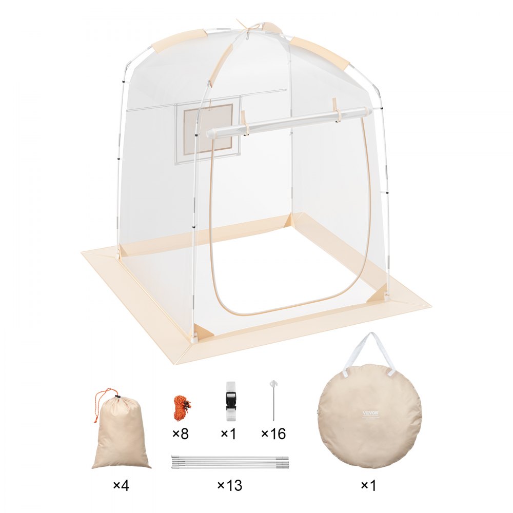 VEVOR 1-persoons sporttent, weerbestendige instanttent, buitenbubbeltent met helder zicht, luifel met airconditioning voor voetbal, American football, softbal en andere sportevenementen, parades en vissen