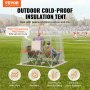 VEVOR transparante tent pop-up tent campingtent bubbel 12-15 personen 4,5x4,5x2,4m