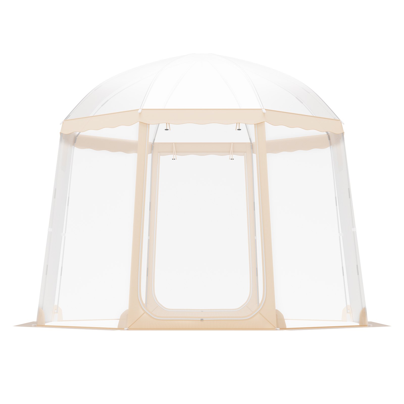 VEVOR Sporttent, 4-8 persoons kant-en-klare pop-up tent, weerbestendige pod, buitenbubbeltent met helder zicht, luifel met airconditioning voor voetbal, American football, softbal en andere sportevenementen en parades