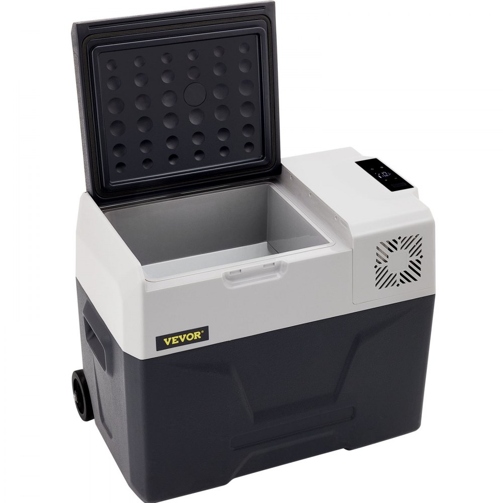 VEVOR 30L Autokoelkast Compressor Koelbox Roestvrij Staal Geïsoleerde Vakantiebox Mini Koelbox voor in de Auto met Stroomaansluiting