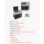 VEVOR Compressor Koelbox 50L met app-bediening en wielen voor gebruik onderweg, -20 tot 20°C, 12/24V DC en 120/240V AC, draagbare auto-koelkast met USB-poort voor kamperen, camper, boot en vrachtwagen