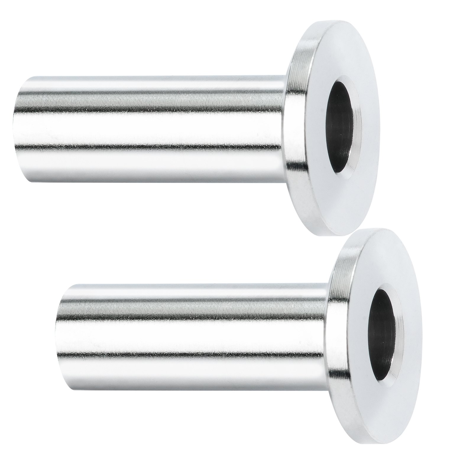 VEVOR 121-pack T316 roestvrijstalen hulzen voor 5/32" 3/16" staalkabelleuning, doe-het-zelf balustrade T316 maritieme kwaliteit, met een gratis boor, zilver