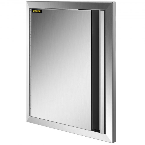 VEVOR BBQ Toegangsdeur Dubbele Deur Buitenkeuken 43,2 x 61 cm Roestvrij Staal
