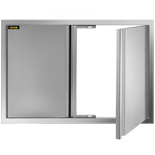 VEVOR BBQ Toegangsdeur Dubbele Deur Buitenkeuken 78,7 x 61 cm Roestvrij Staal