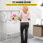 VEVOR Hond Grooming Bad Hondenwasstation 59 inch Badkuip van RVS met Accessoires