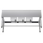 VEVOR 3 Compartment Sink, 18-Gauge 304 Stainless Steel, 10" x 14" x 10" Bowl Size, 3 Bay Commercial Under Bar Sink with Double Drainboard and Backsplash for Kitchen, Restaurant, Food Truck & Home Use