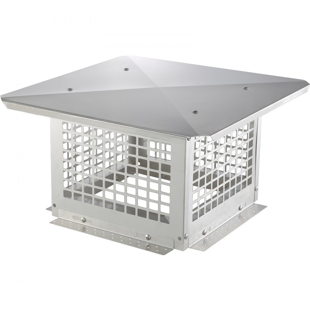 VEVOR Schoorsteenkap RVS 304 Schoorsteenkap 416x416x250mm Schoorsteenkap Vogelbescherming Regenkap Schoorsteenkap 2 Installatiemethode Schoorsteenkap Compatibel met verschillende soorten schoorstenen