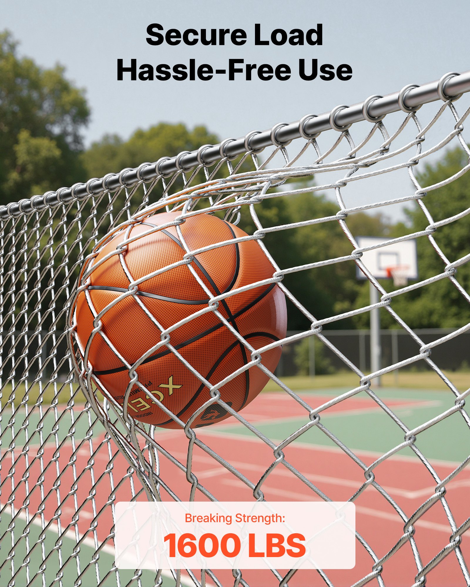 VEVOR 3.2 mm Wire Rope Kit, 12.2 m Length, 316 Stainless Steel Wire Cable, 7.1 kN Breaking Strength, 7 x 7 Strands Construction, Steel Cable for Deck Railing System, Garden Trellis, String Lights