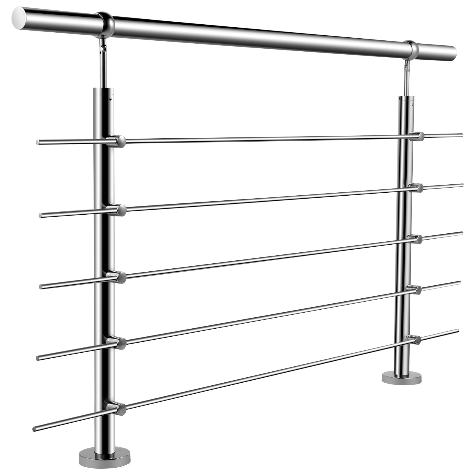 Vevor Rvs Trapleuning Leuningen Voor Trappen Rvs Hekwerk 150 Cm Outdoor Indoor