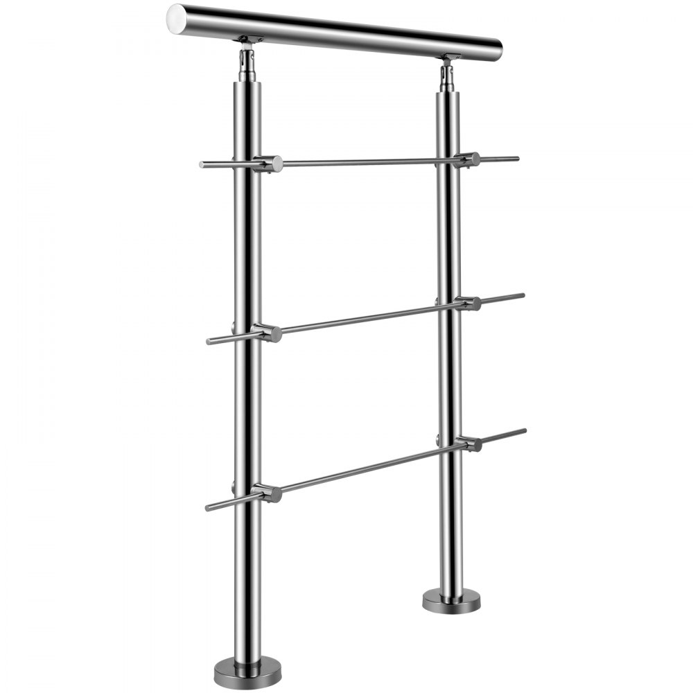 Vevor Rvs Trapleuning Leuningen Voor Trappen Rvs Hekwerk 100 Cm Outdoor Indoor