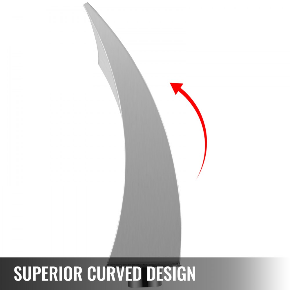 Vevor Pool Waterfall Fountain Waterval Zwembad Fontein Hoogte 11,5 Cm Outdoor