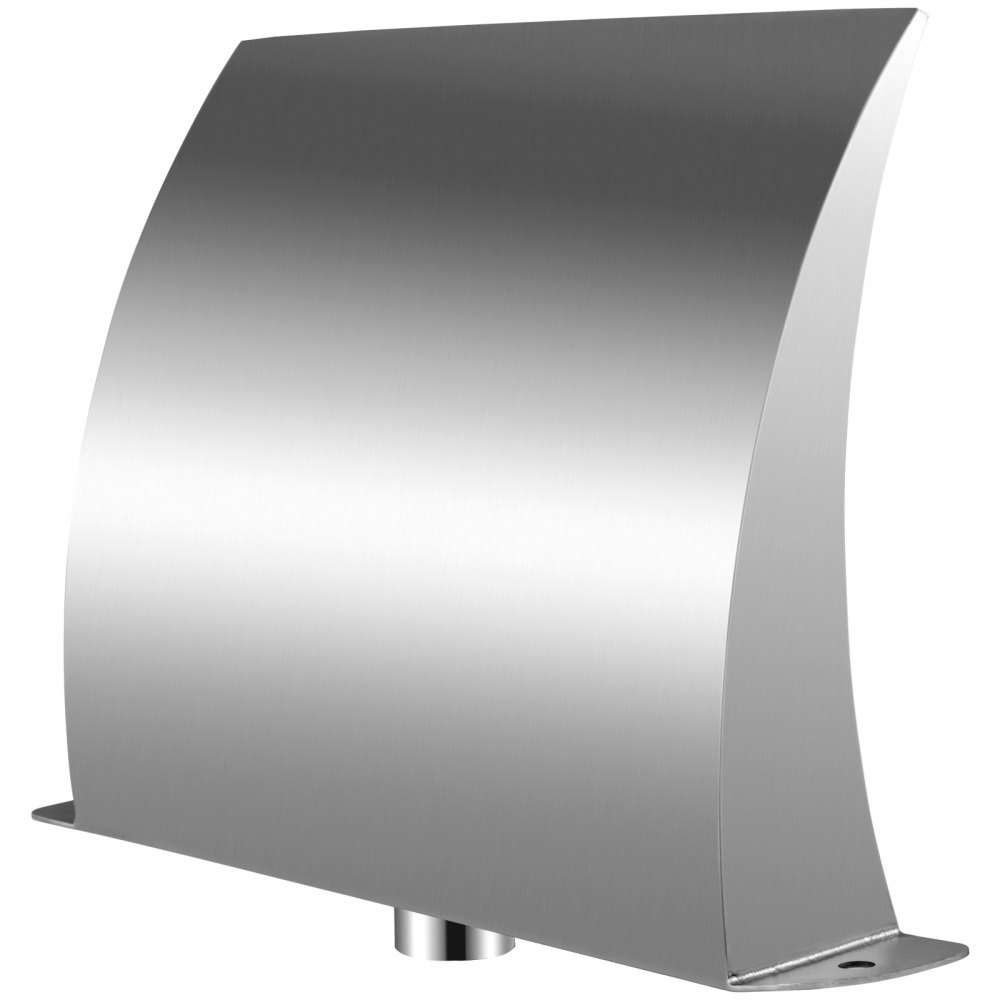 VEVOR Pool Fountain Stainless Steel 15.7x4.5 Inch, Pool Waterfall Fountain 304 Stainless Steel, Pool Fountains for Inground Pools, Garden Outdoor Waterfalls Sheer Descent Pond Water,  Rear Water Inlet