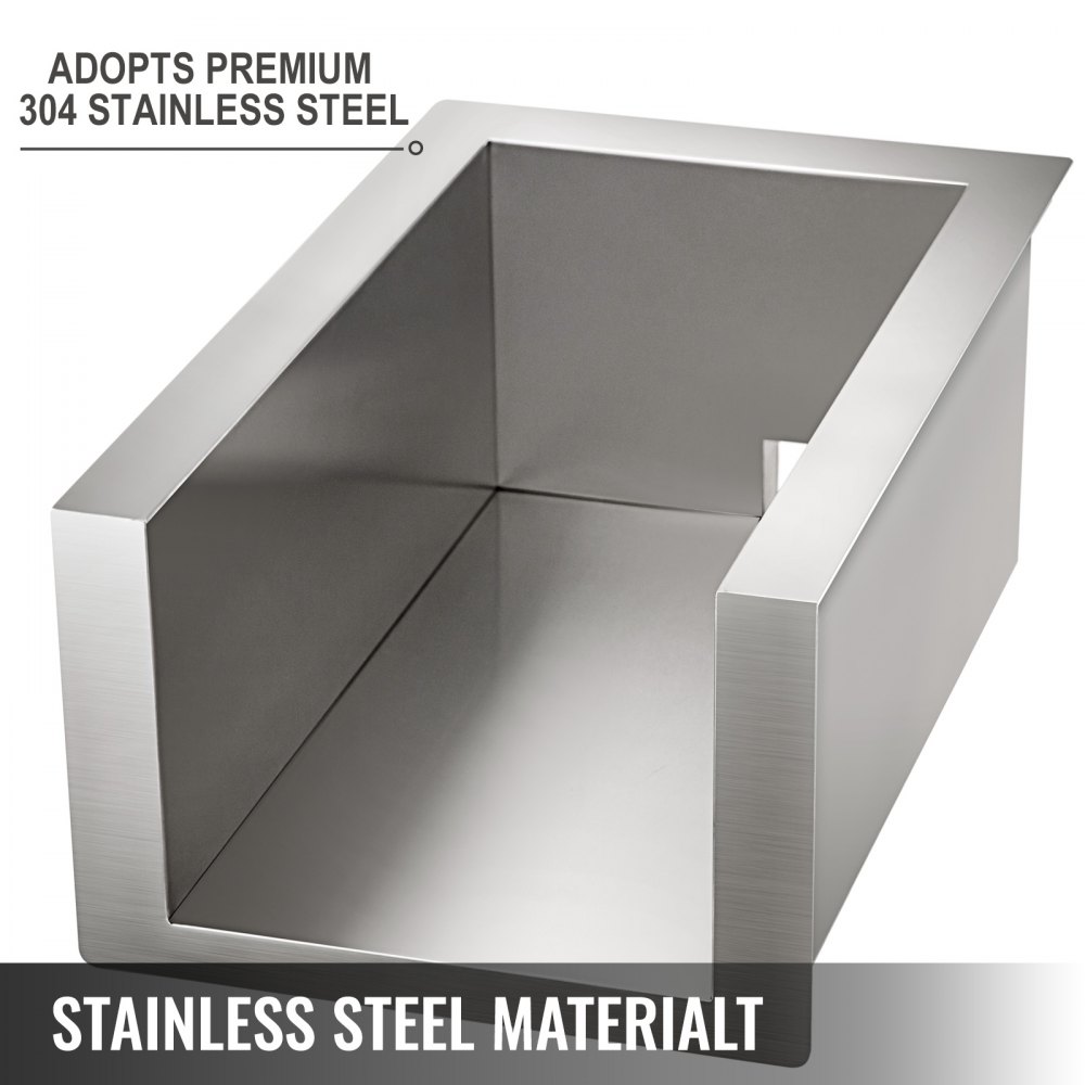 Vevor Ingebouwde Barbecue Basis Buitenkeuken Onderstel Rvs 2 Branders 14.5"x23"