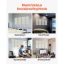 VEVOR 4 PCS Acoustic Panels, 2 inch Thick 23.6 x 11.8 inch Fiberglass Sound Absorbing Panels, Self-adhesive Soundproof Wall Boards, for Studios, Office, Home Theater,Meeting Room, Beige