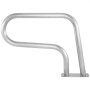 VEVOR Zwembad Roestvrij Stalen Leuningen 76,2x55,8 cm Leuning Afrit 113 kg Rail Zwembad Steunbalk 4,8 cm Buis 2 mm Dik met 1,2 m Handgreepafdekking 4 Ankers voor Ingang Uitgang Zwembad Spa Waterpark