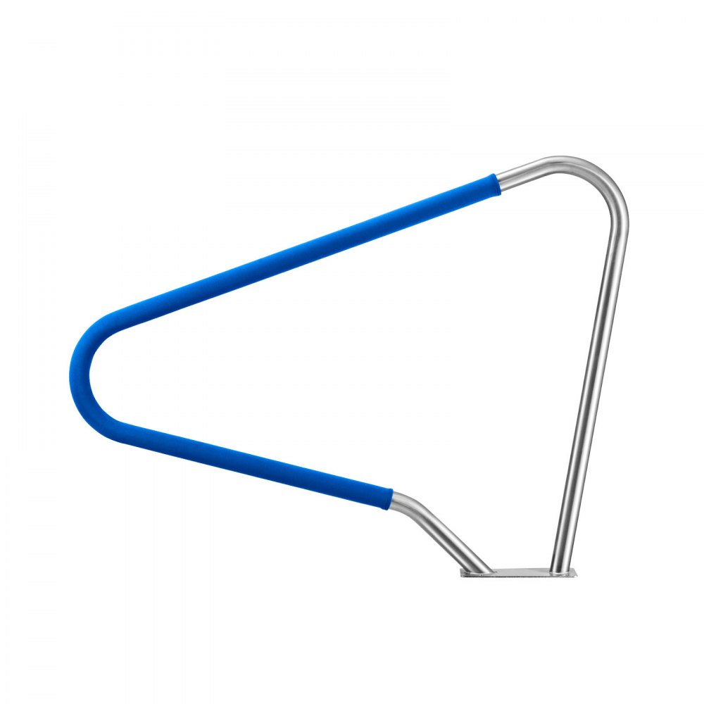 VEVOR Zwembadleuning, 1220x100x915mm, Draagvermogen 100kg, Zwembadhandgreep van 304 roestvrij staal, Afneembare antisliphoes, Uitgebreide accessoires, voor zwembaden, waterparken en spa's.