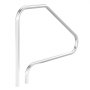 VEVOR Pool Handrail,46 x 37 inch Pool Railing, Stainless Steel (Pre-built) for Indoor/Outdoor Pools,Swimming Pool Railing for Decks,Rust-Proof Grab Bar with Blue Grip Cover&Accessories for Spas