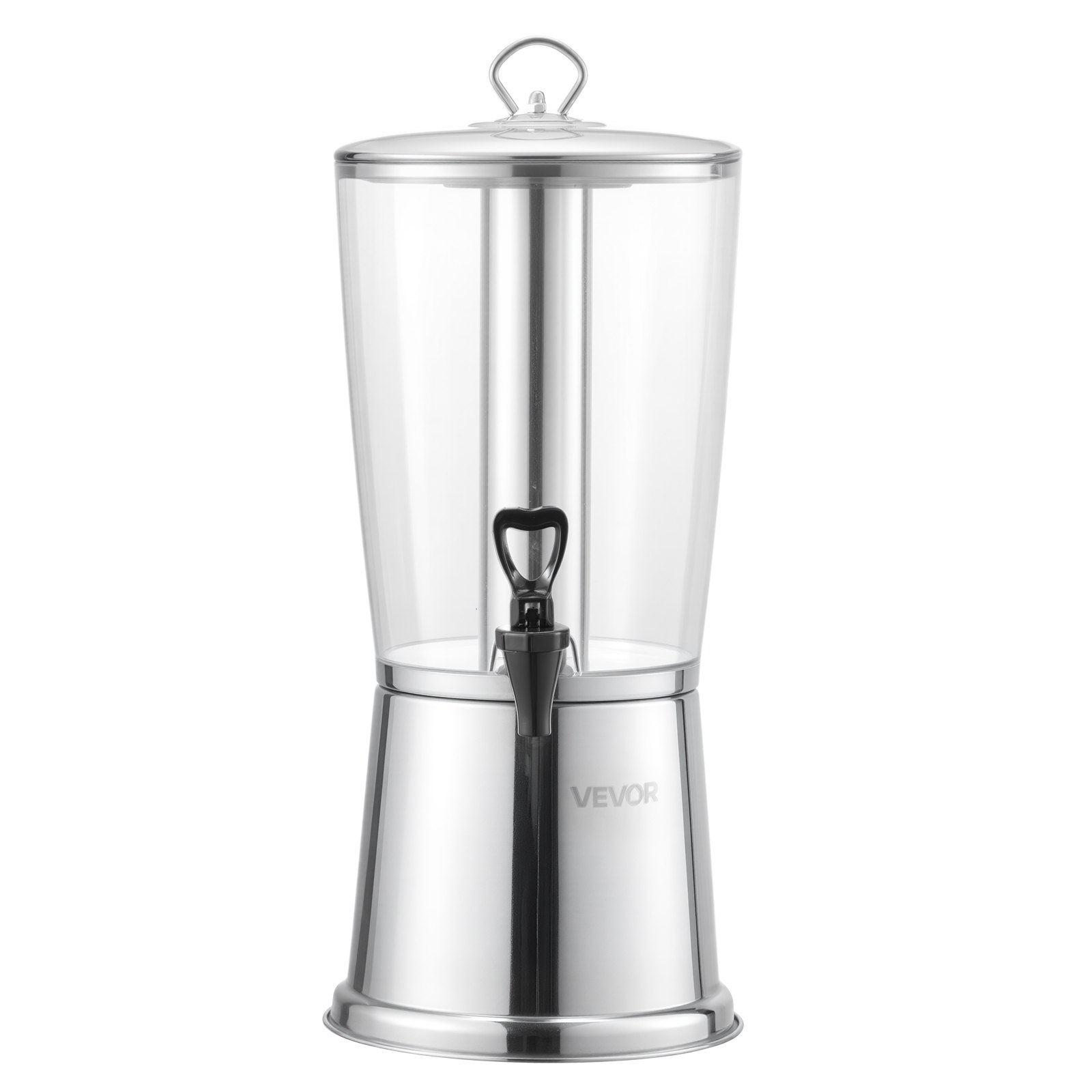 VEVOR Drankdispenser (1 x 8 L) voor Feesten Sapdispenser (gemaakt van roestvrij staal + kunststof) met druppelvrije kraan Waterdispenser voor Restaurants Feesten, Limonade IJsthee Zelfgemaakte Drankdispenser