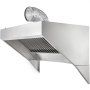 VEVOR Afzuigkap Recirculatie, Afvoerlucht/Circulatielucht Afzuigkappen, Aluminium Vetfilter Wandmontage, Roestvrij Staal en Aluminiumfolie, Aluminium Vetfilter Wandafzuigkap, Gewicht 43 kg/95 lb