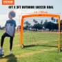 VEVOR Voetbaldoel Professioneel voetbaldoel 1 stuk 1200 x 900 x 900 mm, pop-up buitenvoetbaldoel, opvouwbaar draagbaar voetbaldoel, hoogwaardige buitendoelmuur voor volwassenen en kinderen, voetbaldoelen tuin