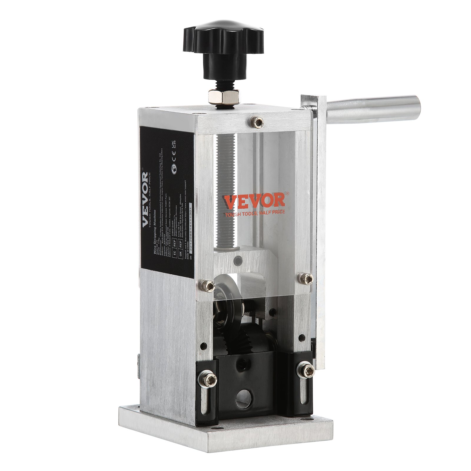 VEVOR Kabelstripmachine 1,5-30 mm Kabelstripmachine Handmatig of boormachine Kabelstripmachine 130 x 130 x 300 mm Ideaal voor het strippen van gecoate monofilament meeraderige draden