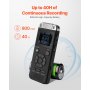 VEVOR Digital Voice Recorder, 128GB, Voice Activated Recorder with Playback, Audio Recording Device with Password USB, 8730 Hours of Storage 40 Hours of Continuous Recording, for Lectures, Meetings