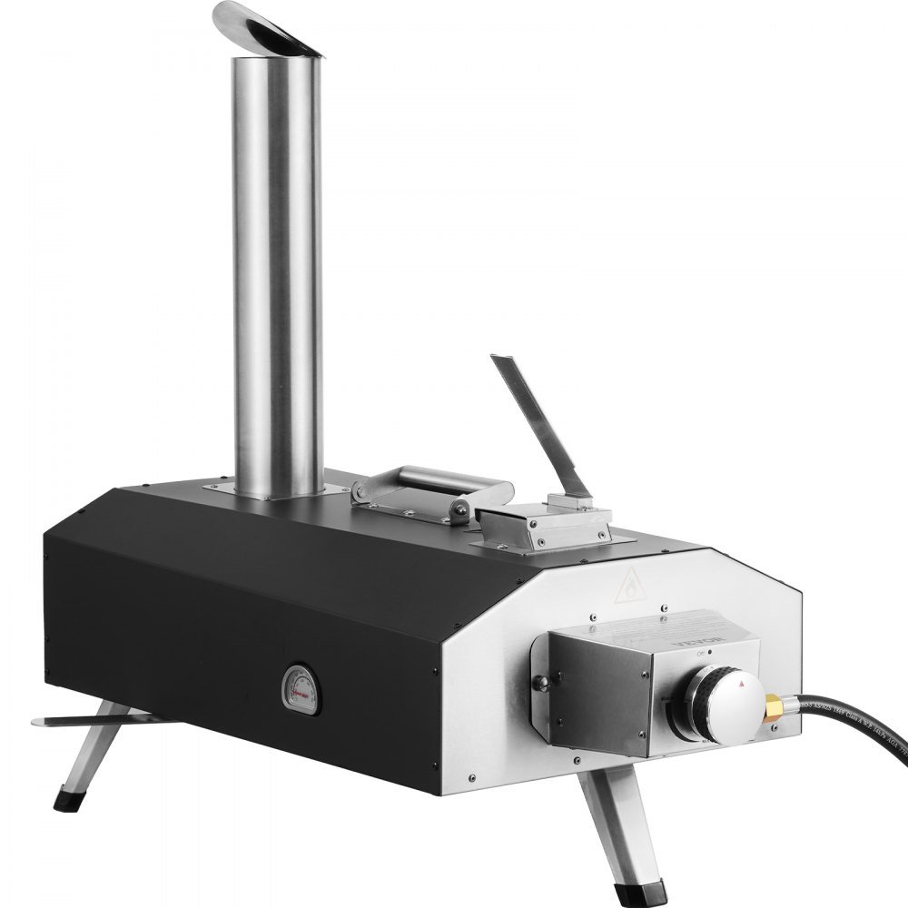 VEVOR 12" Outdoor Pizza Oven Draagbare Pellet/Gas Pizza Oven Opvouwbaar voor Camping