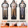 VEVOR draagbare massagetafel, 60 cm breed, 2 opvouwbare lichtgewicht massagetafels, 8 niveaus in hoogte verstelbare salon-tatoeagetafel, spa-tafel met hoofdsteun, armleuningen, handpallet en draagtas 272 kg