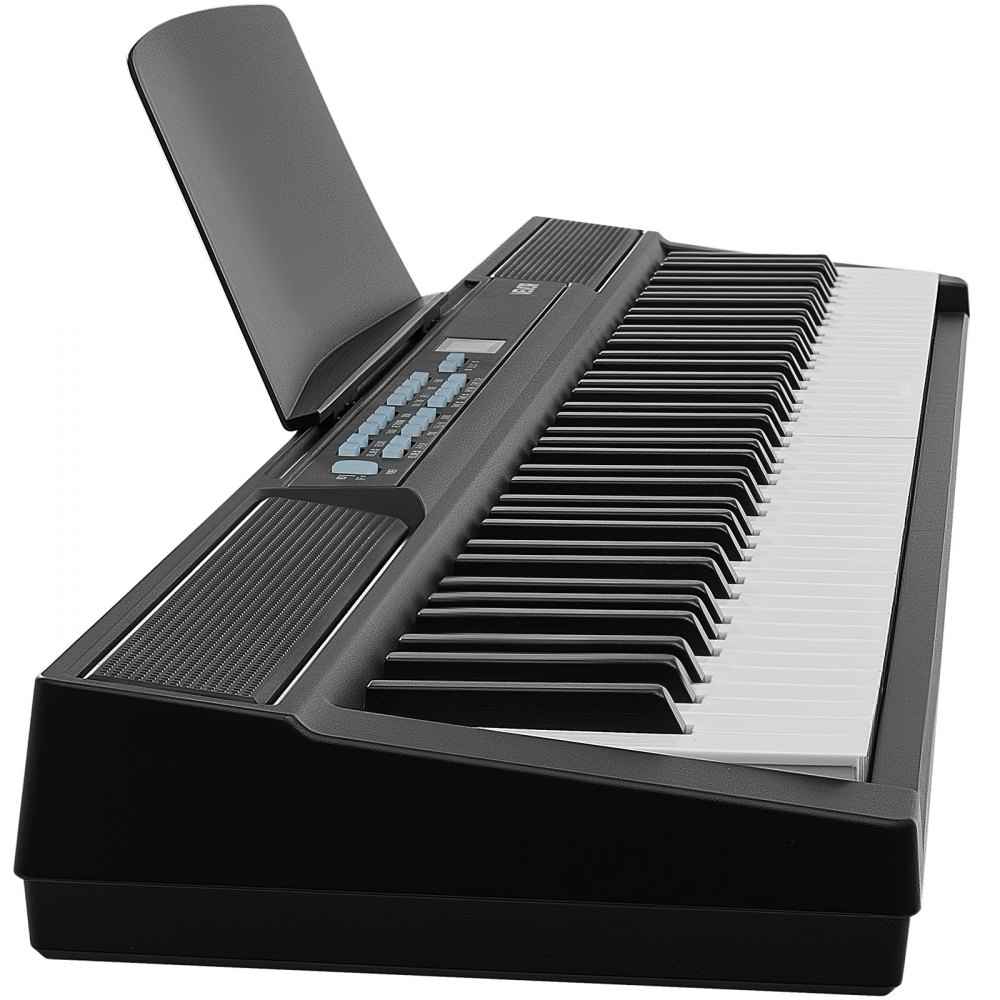 VEVOR Digitale Piano 88 toetsen, semi-gewogen, elektrisch keyboard, geschikt voor beginners en gevorderden, 128 klanken en ritmes, HiFi stereoluidsprekers, pedaal, lessenaar, USB/MIDI