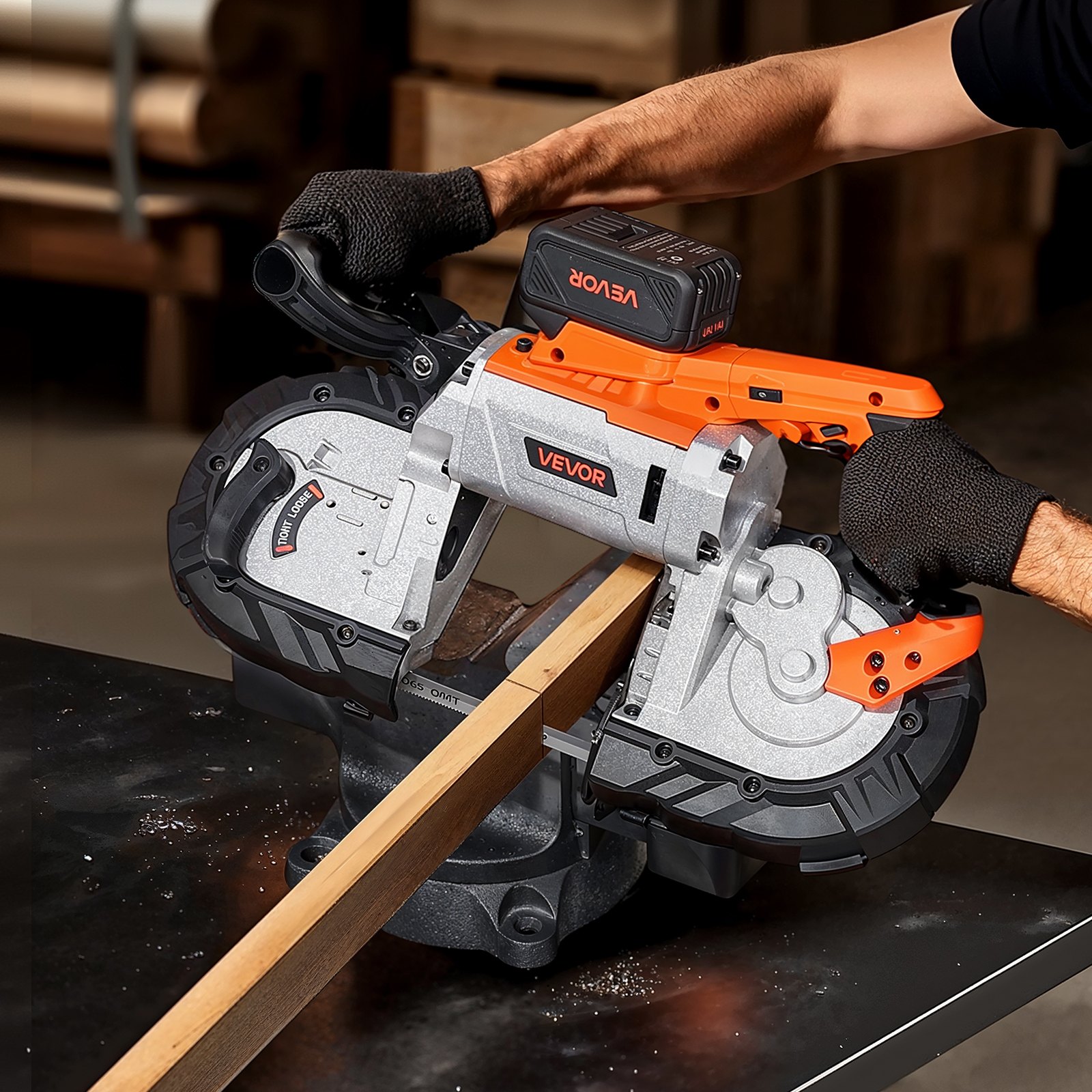 VEVOR 20V draagbare accu en lader combo, 4.0Ah lithium-ion accu, langere looptijd, compatibel met seriegereedschappen, voor verwisselen en snel opladen