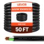 VEVOR 15,24 m 10AWG (6 mm²) elektrische kabel, stroomkabel, koperen verlengkabel, draad, 600 V