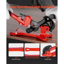 VEVOR Pijpklem Draagbare aluminium bankschroef Capaciteit 3,175-38,1 mm